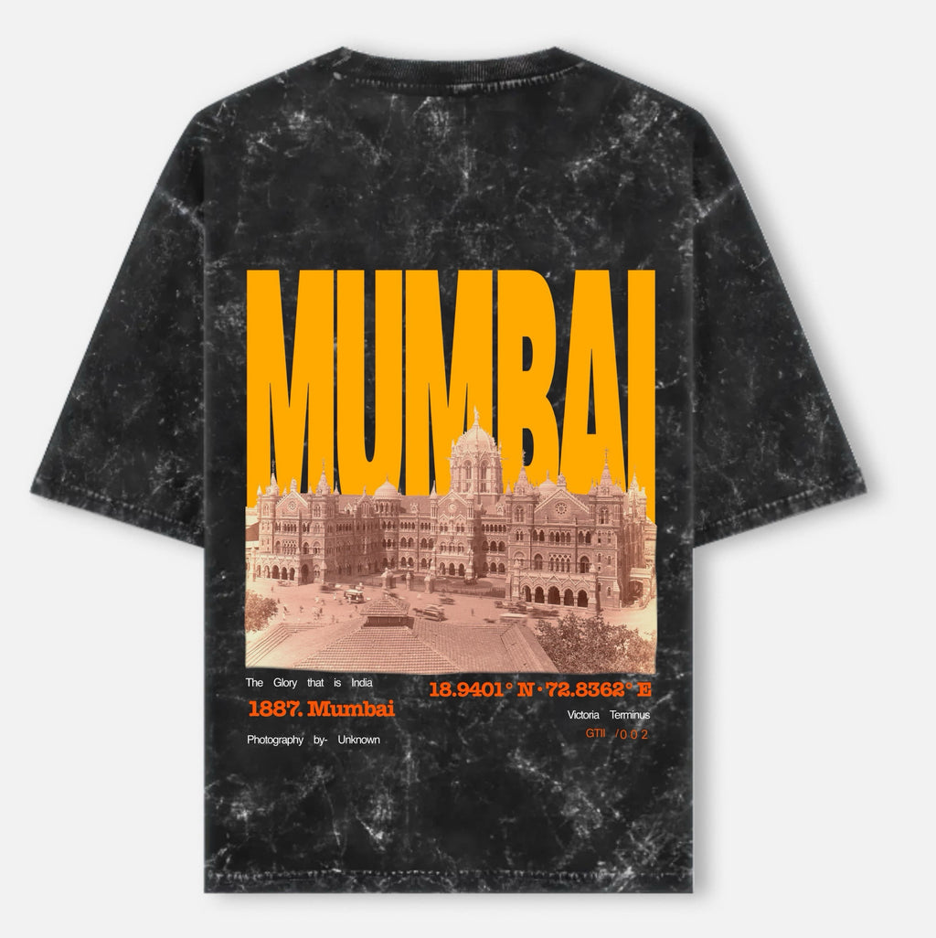 MUMBAI-Unisex Acid Washed Oversized Tee