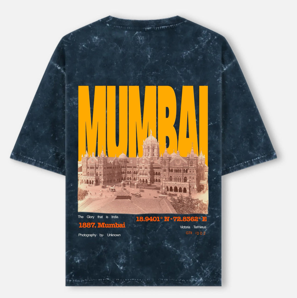 MUMBAI-Unisex Acid Washed Oversized Tee
