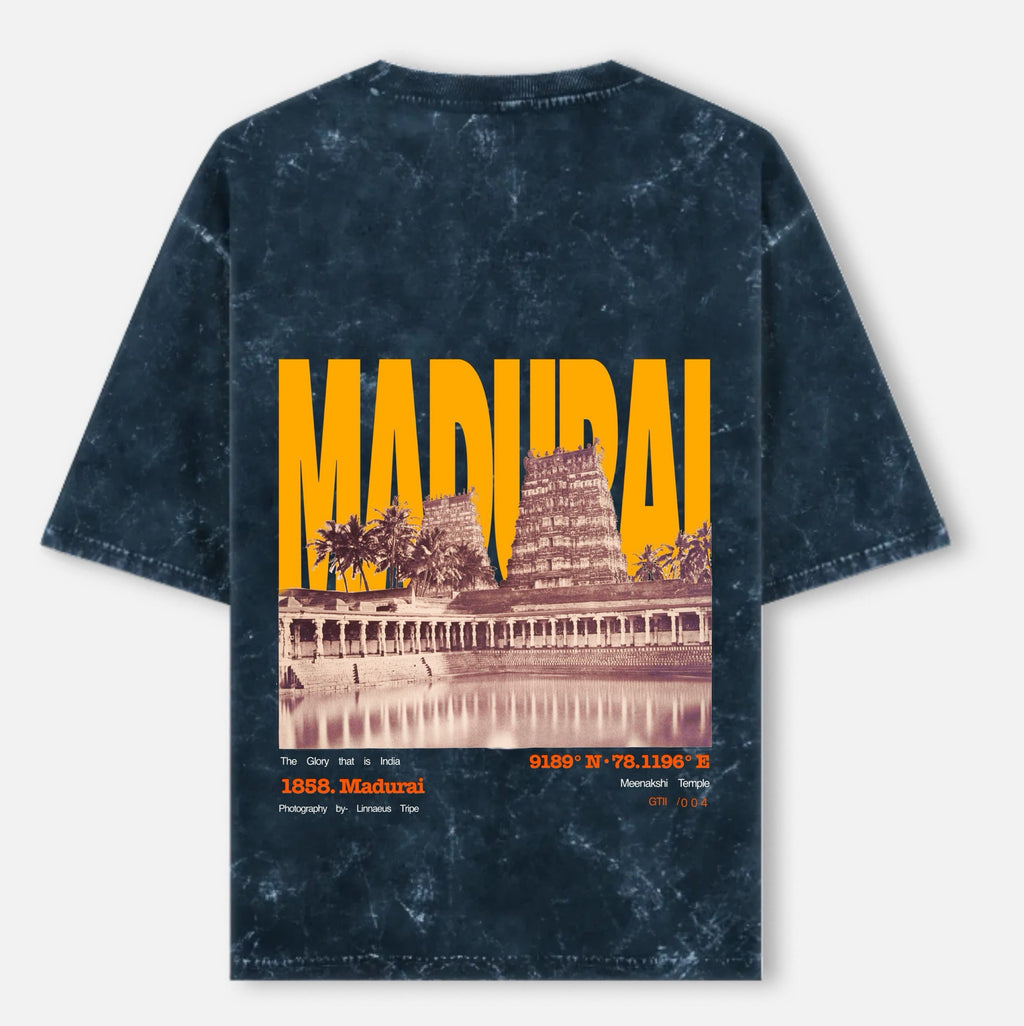 MADURAI-Unisex Acid Washed Oversized Tee