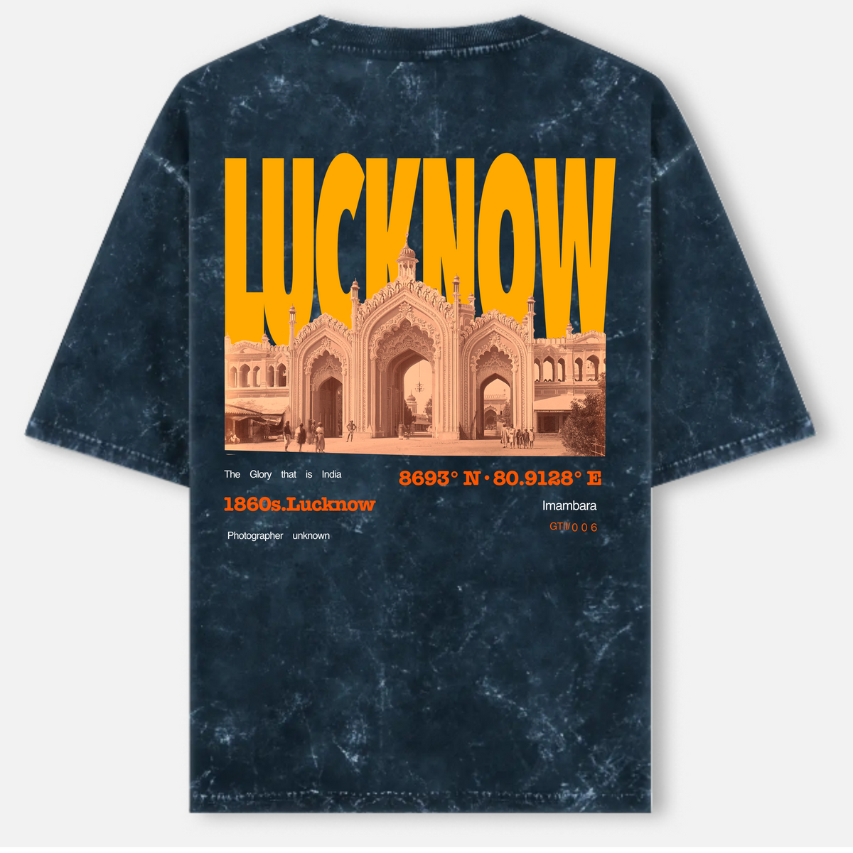 LUCKNOW- Unisex Acid Washed Oversized Tee