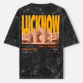 LUCKNOW- Unisex Acid Washed Oversized Tee